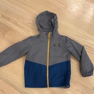 L.L. Bean Gray and Navy Hooded Jacket